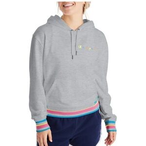 Champion grey fleece hoodie